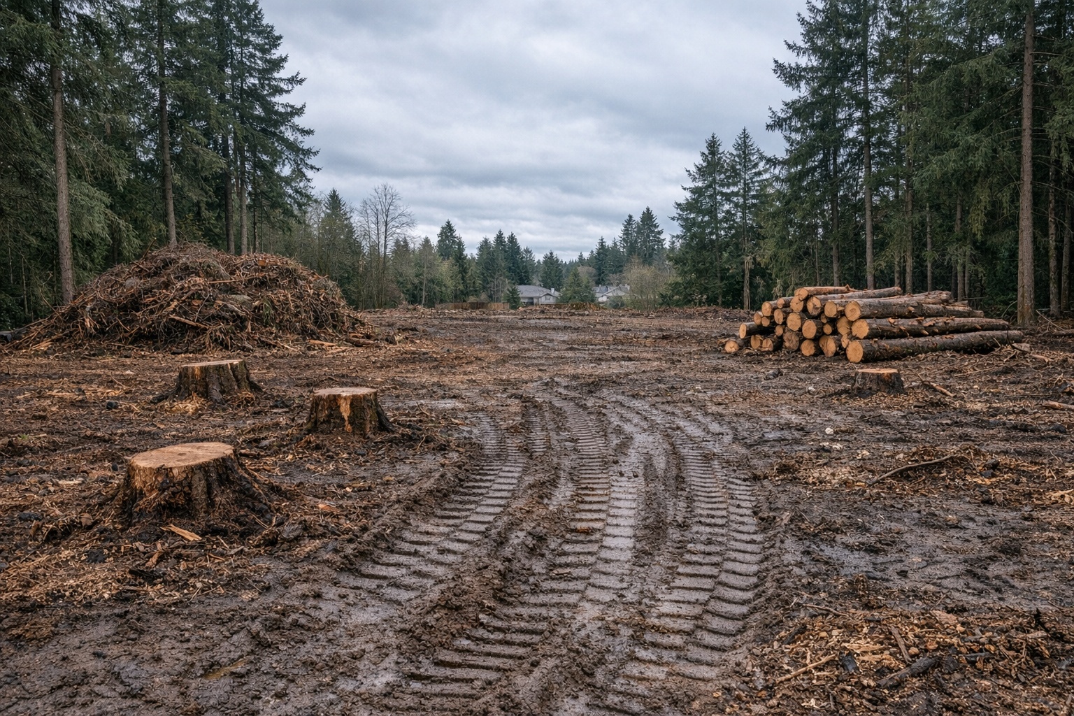 Land Clearing services by GradeCo